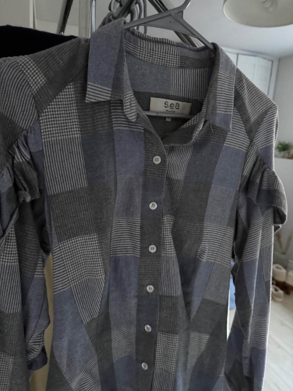 Sea New York | 4 | Ruffle Button Down - Picture 4 of 8